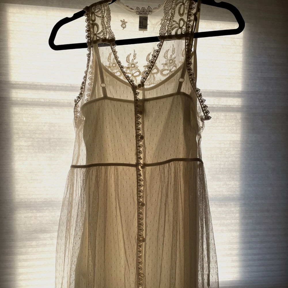 Cream lace dress